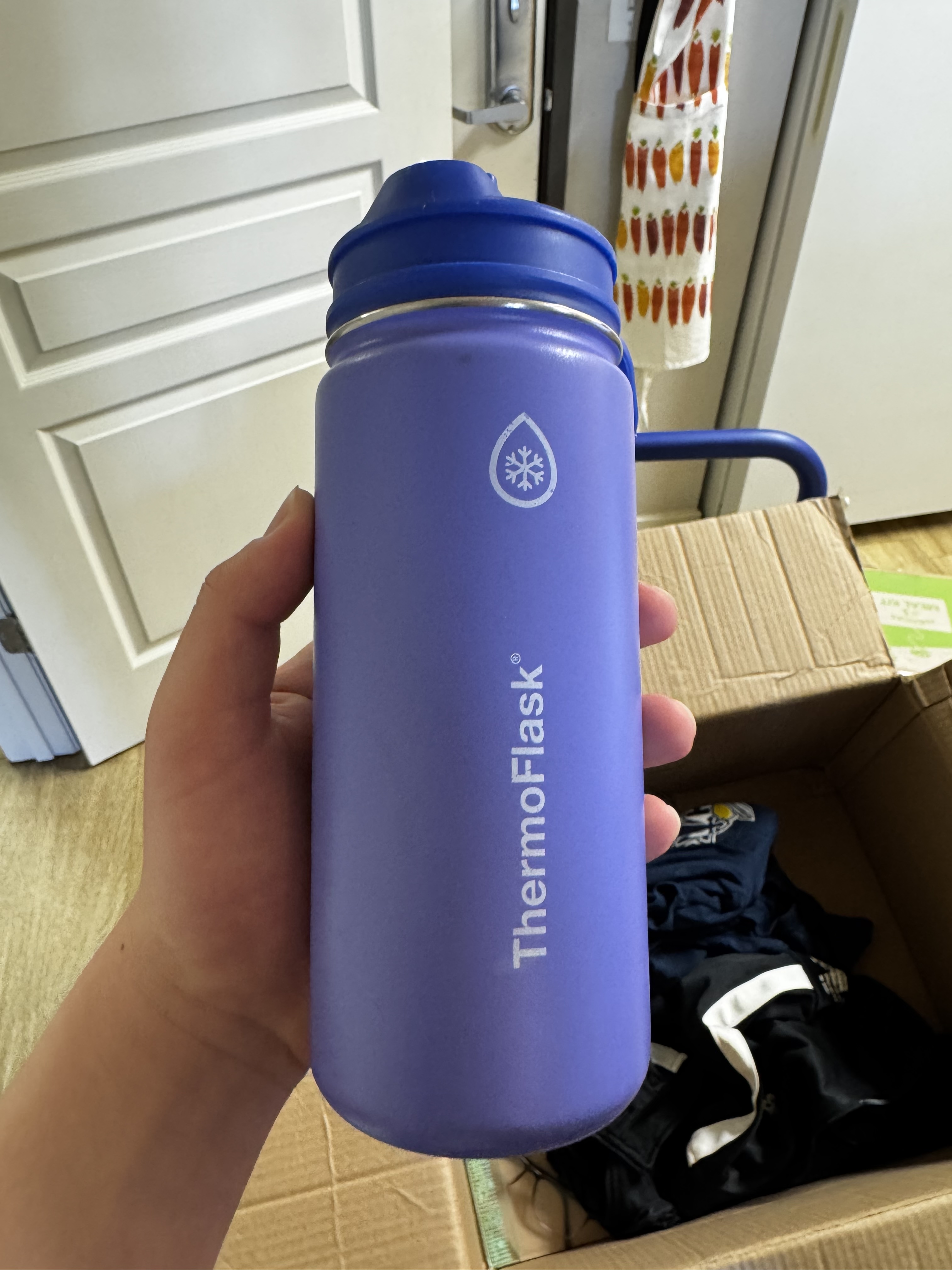 Purple ThermoFlask water bottle